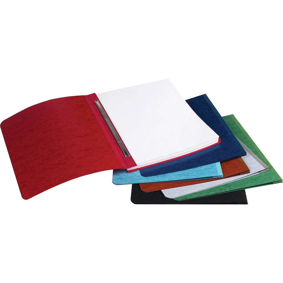 Acco Presstex Letter Recycled Report Cover - 3" Folder Capacity - 8 1/2" x 11" - Tyvek, Leather - Executive Red - 30% Recycled - 1 Each - Report Covers - ACC25079