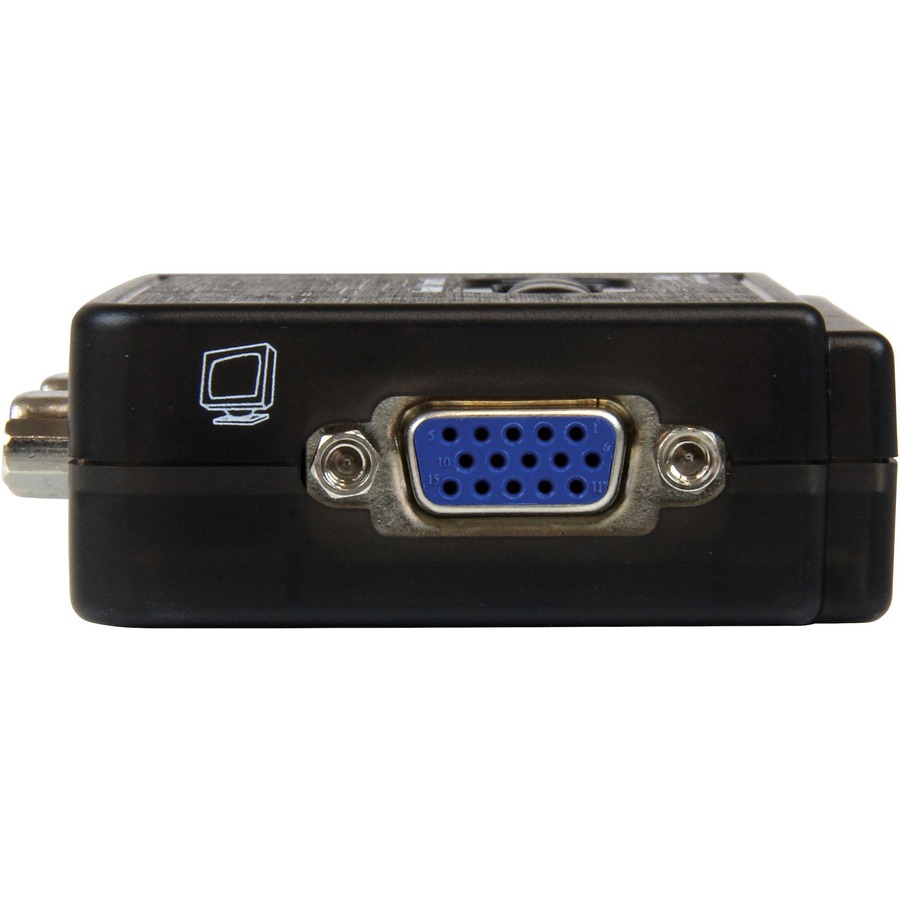 StarTech.com 2 Port USB KVM Kit with Cables and Audio Switching - KVM / audio switch - USB - 2 ports - 1 local user