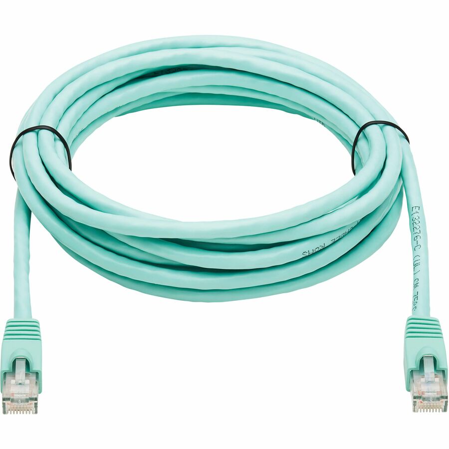 Tripp Lite by Eaton Cat6a 10G Snagless UTP Ethernet Cable (RJ45 M/M) Aqua 14 ft. (4.27 m)