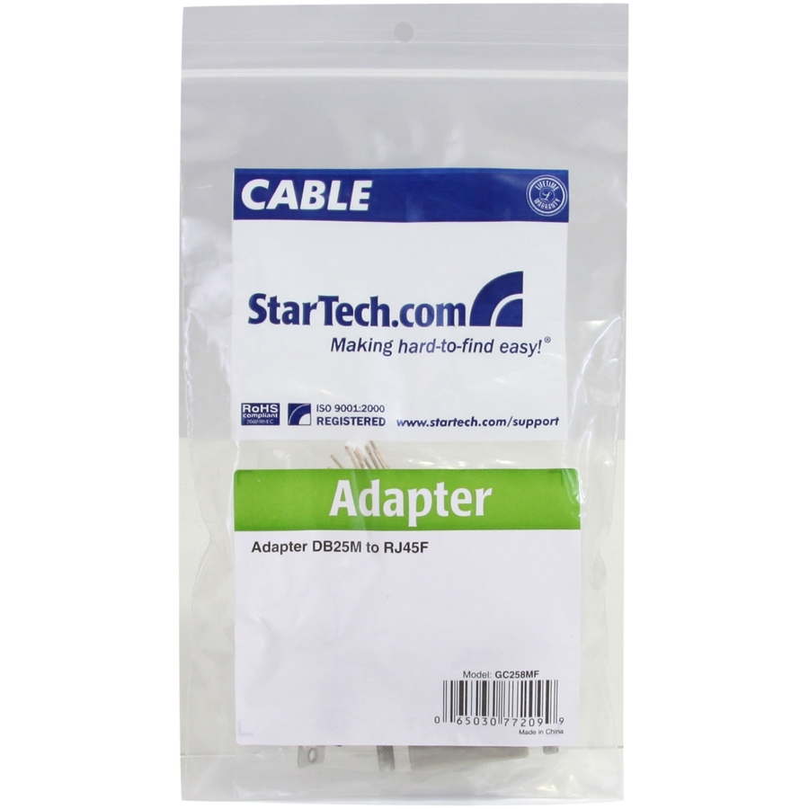 StarTech.com DB25 to RJ45 Modular Adapter - Serial adapter - DB-25 (M) - RJ-45 (F)