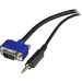 Startech Coax High Resolution Monitor VGA Cable w/ Audio - 6 ft. (MXTHQMM6A)