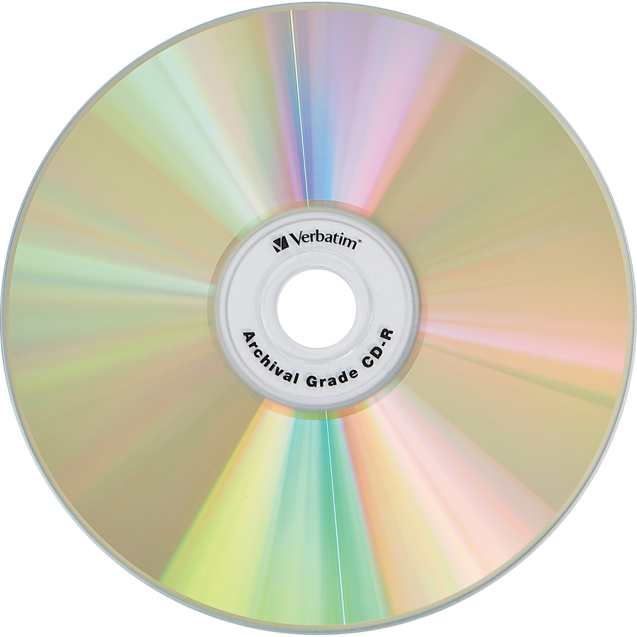 Verbatim CD-R 700MB 52X UltraLife Gold Archival Grade with Branded Surface - 50pk Spindle