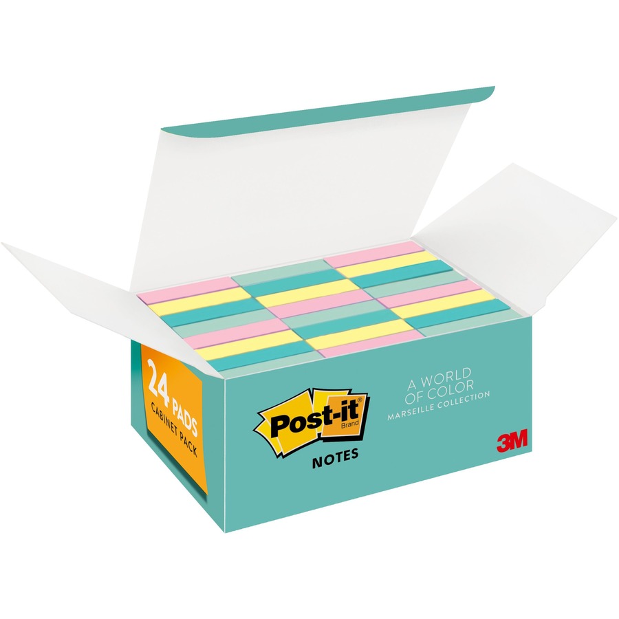 Post It® Notes Value Pack Marseille Color Collection 2400 1 50 X