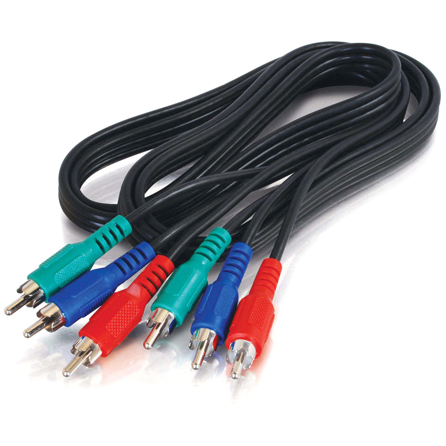 C2G 6ft Value Series RCA Component Video Cable - 6ft - Black