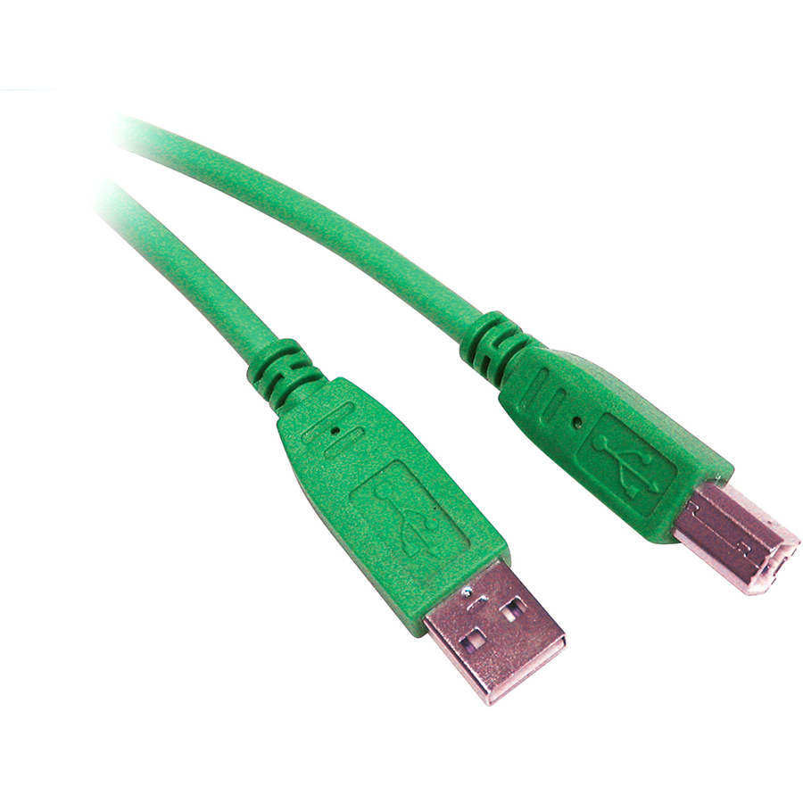 C2G 3m USB 2.0 A/B Cable - Green - Type A Male USB - Type B Male USB - 9.84ft - Green