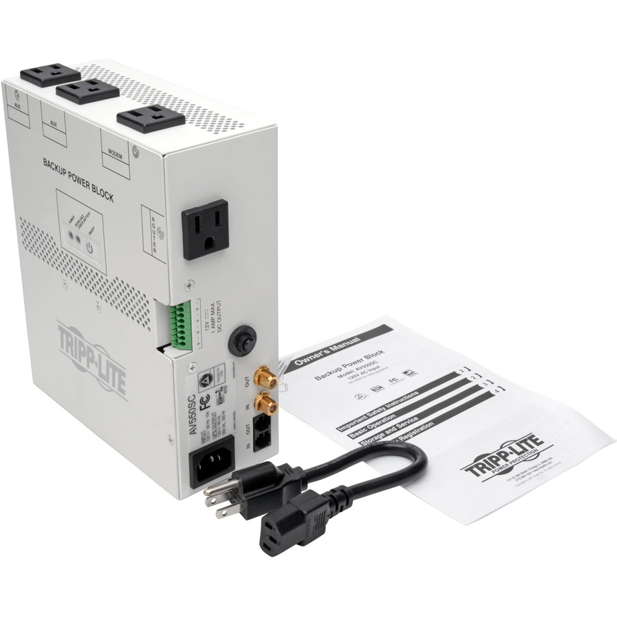 Tripp Lite by Eaton UPS 550VA Audio/Video Backup Power Block - Exclusive UPS Protection for Structured Wiring Enclosure