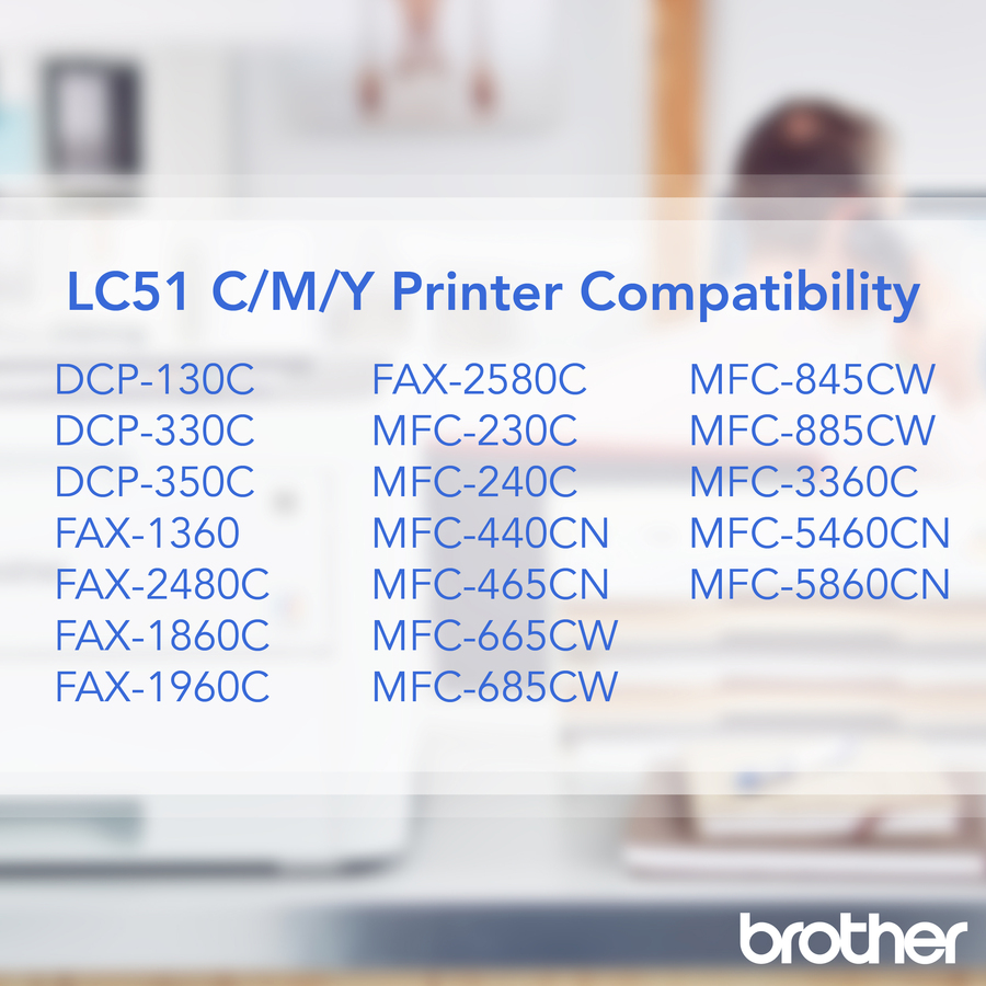 Brother LC513PKS Original Ink Cartridge - Inkjet - 400 Pages Cyan, 400 Pages Yellow, 400 Pages Magenta - Cyan, Yellow, Magenta - 1 Each - Ink Cartridges & Printheads - BRTLC513PKS
