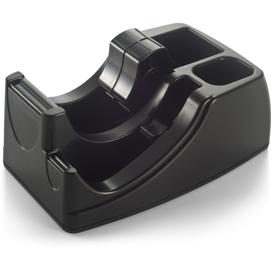 Officemate Heavy-Duty 2-in-1 Tape Dispenser, Recycled - Holds Total 2 Tape(s) - Black - 1 Each