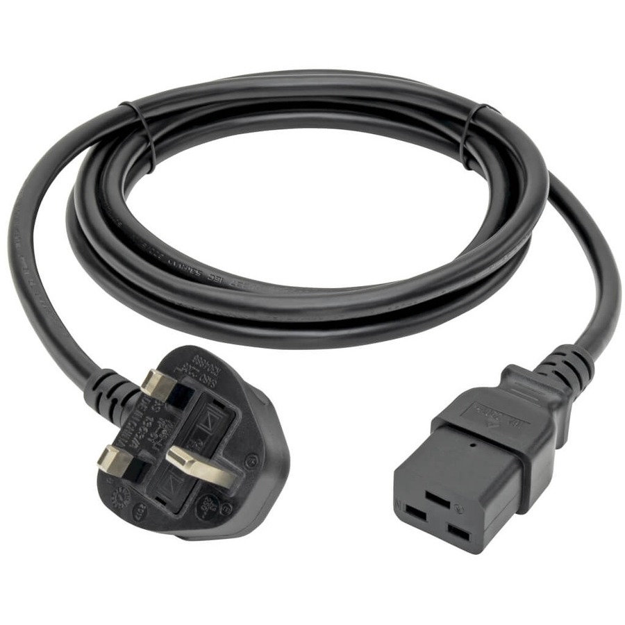 Tripp Lite by Eaton UK Computer Power Cord C19 to BS1363 13A 250V 16 AWG 8 ft. (2.43 m) Black
