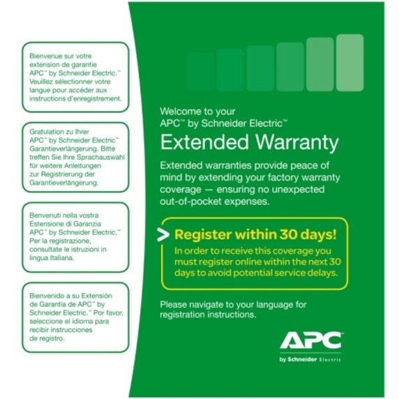 APC by Schneider Electric Service Pack - Extended Warranty - 1 Year - Warranty - Technical - Physical