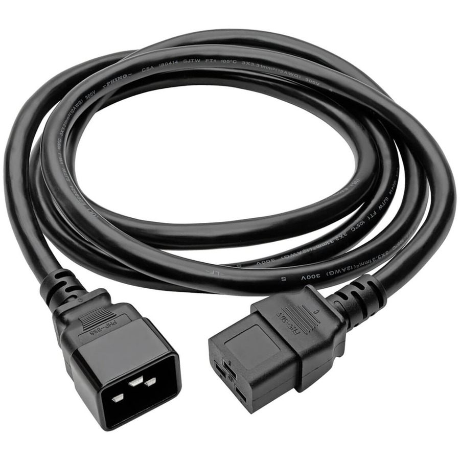 Tripp Lite by Eaton Power Extension Cord C19 to C20 - Heavy-Duty 20A 250V 12 AWG 6 ft. (1.83 m) Black