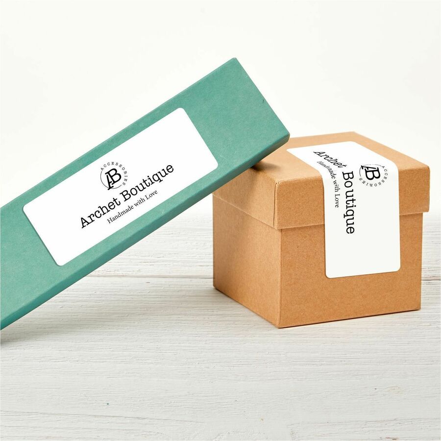Avery® Mailing Label - 4" x 1 1/2" Length - Rectangle - Laser - 1400 / Box - Smudge Resistant, Jam-free = AVE05159