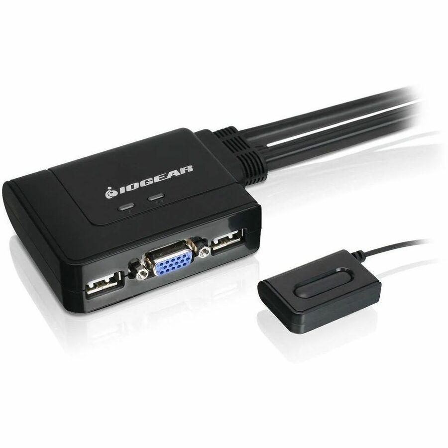 IOGEAR GCS22u 2-Port USB KVM Switch - 2 x 1 - 4 x Type A USB, 2 x HD-15 Monitor
