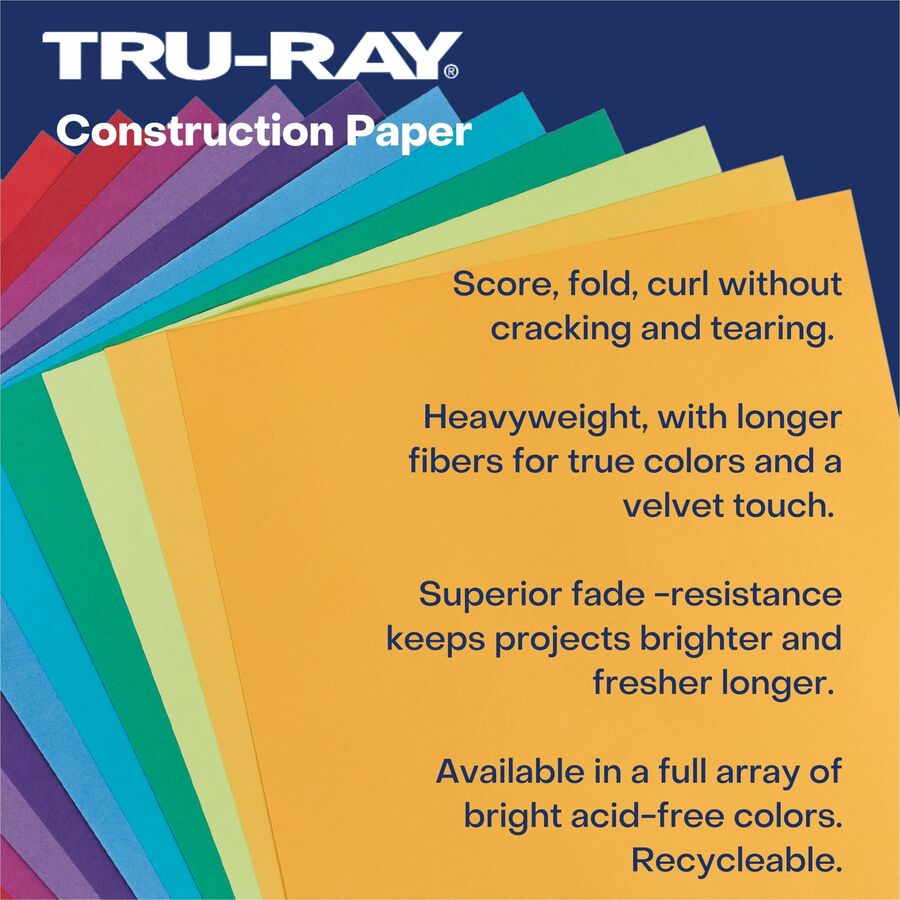 Tru-Ray Construction Paper 12x18 Dark Pink