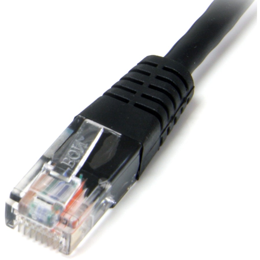 StarTech.com 2 ft Black Molded Cat5e UTP Patch Cable