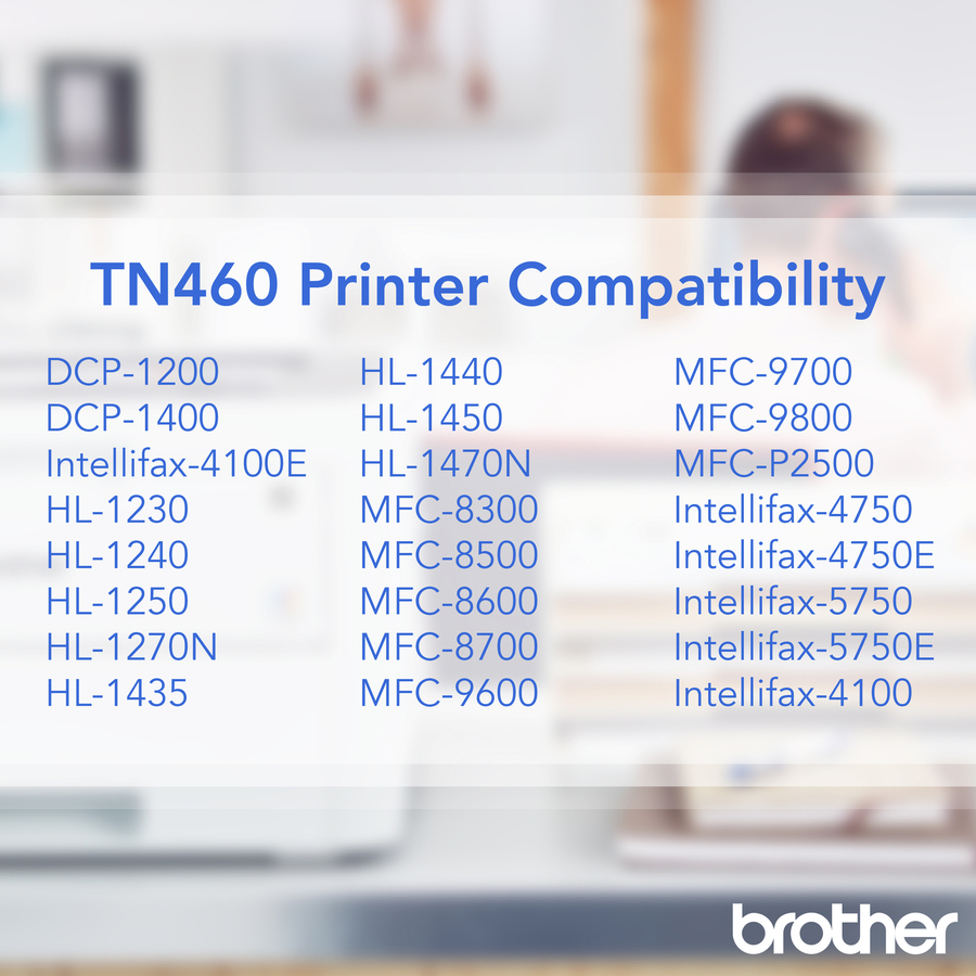 Brother TN460 Original Toner Cartridge - Laser - 6000 Pages - Black - 1 Each