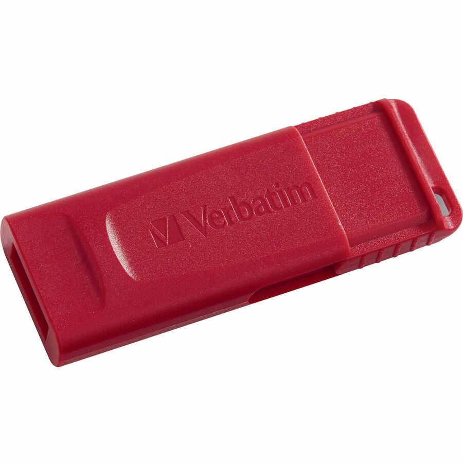 Verbatim Store 'n' Go USB Flash Drive - 32 GB - USB 2.0 Type A - Red - Lifetime Warranty - 1 Each = VER96806