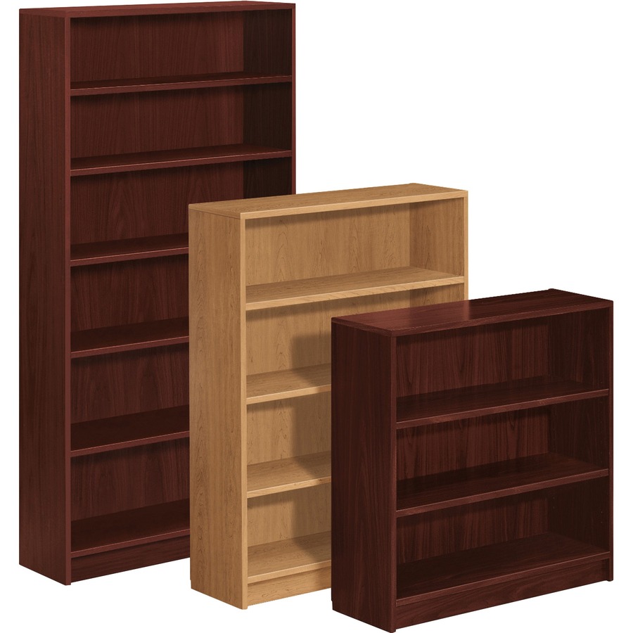 HON 1870 H1874 Bookcase - 36" x 11.5" x 48.8" - 4 Shelve(s) - Finish: Mahogany