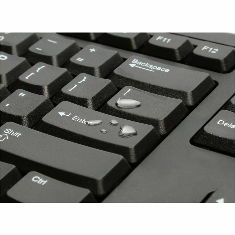 Kensington Keyboard for Life - (K64370A) - Wired - USB - 104 Keys - Black