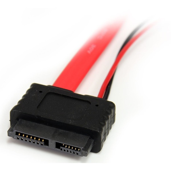 STARTECH Slimline SATA to SATA with LP4 Power Cable Adapter - 20in