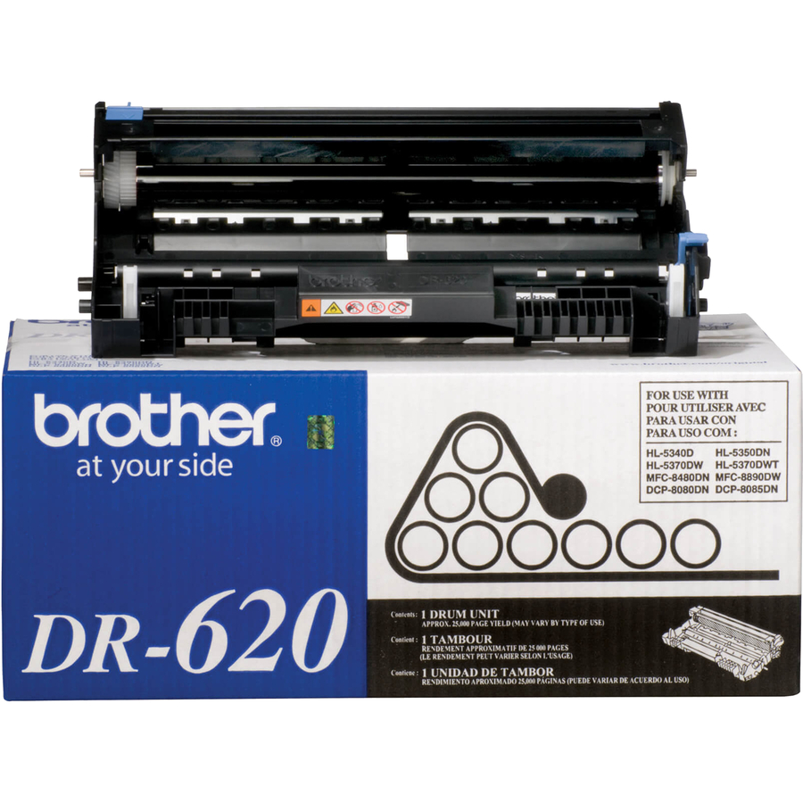 Brother DR620 Laser Drum - Laser Print Technology - 25000 - 1 Each - Laser Printer Drums - BRTDR620