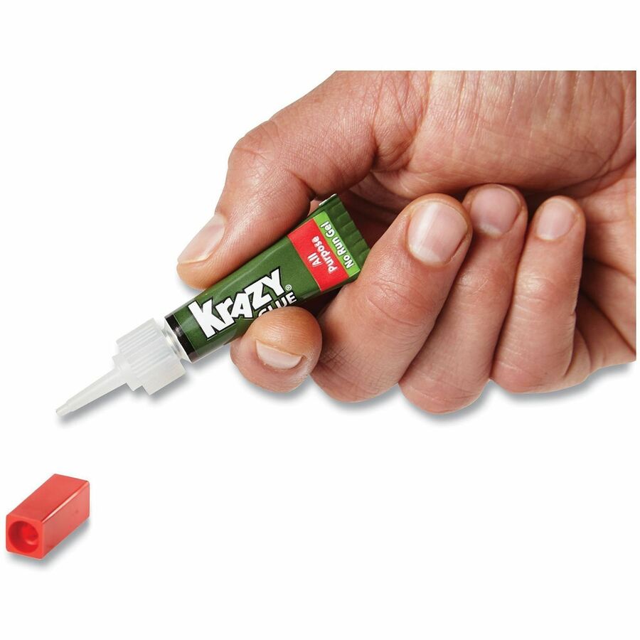 EPIKG86648R - Instant Krazy Glue offers an all-purpose gel formula that is great for everyday household repairs. Ideal for use on ceramic and pottery and can also be used on wood, leather, rubber, metal, plastic and vinyl. No-run gel formula lets you glue vertical surfaces without a drippy mess. Perfect for filling gaps on porous surfaces and for gluing together two mismatched surfaces. Self-piercing nozzle makes opening the tube easy.