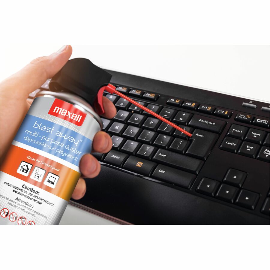 Maxell CA-4 Blast Away Canned Air Duster - For Keyboard, Electronic Equipment - 10 fl oz - 2 Pack