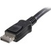 StarTech DisplayPort Cable with Latches - M/M (Black) - 50ft. (DISPLPORT50L)