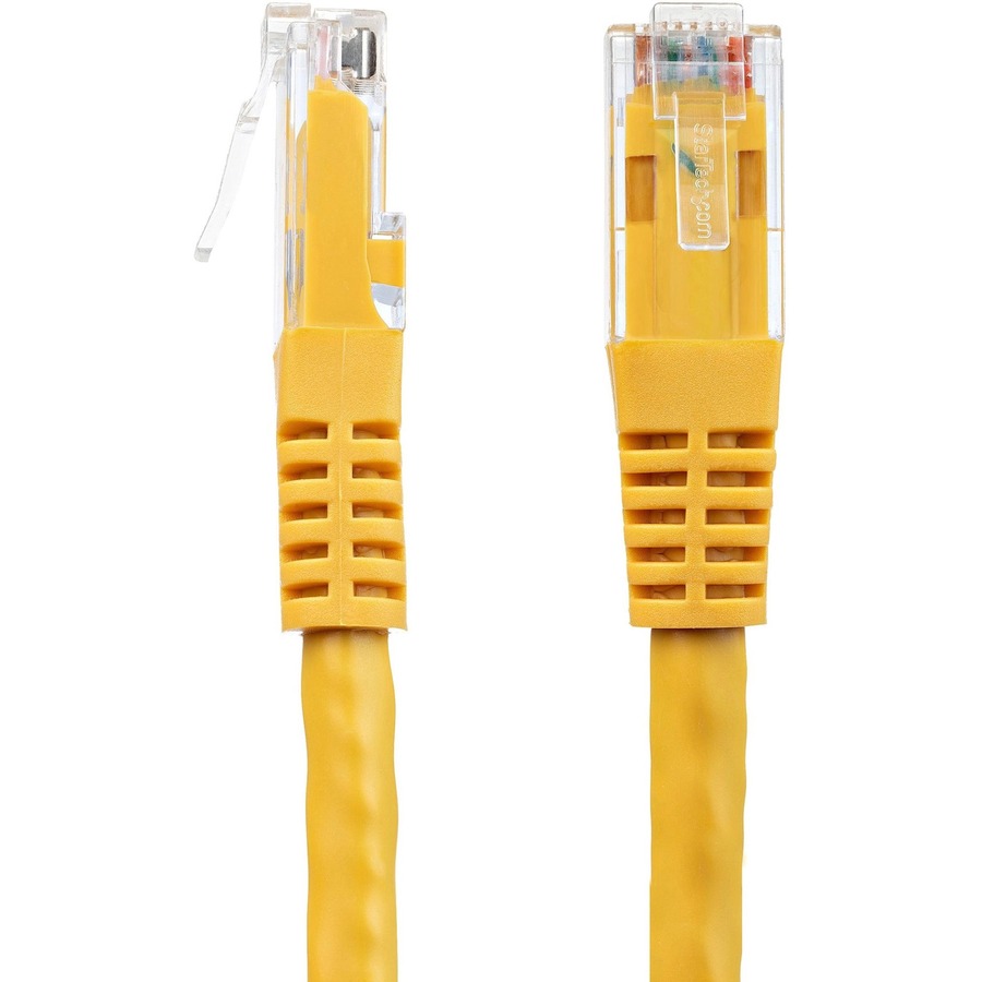 StarTech 4ft CAT6 Ethernet Cable - Yellow Molded Gigabit - 100W PoE UTP 250Mhz - Category 6 Patch Cord UL Certified Wiring/TIA