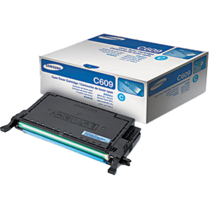 Samsung CLT-C609S Toner Cartridge - Laser - 7000 Pages - Cyan - 1 Each - Laser Toner Cartridges - SASCLTC609S