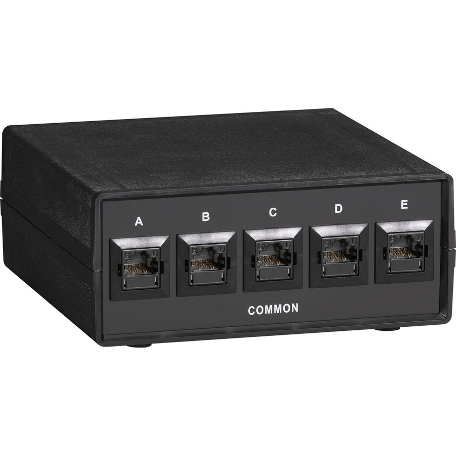 Black Box 4-to-1 CAT6 10-GbE Manual Switch (ABCD) - 5 x Serial Port - Manual