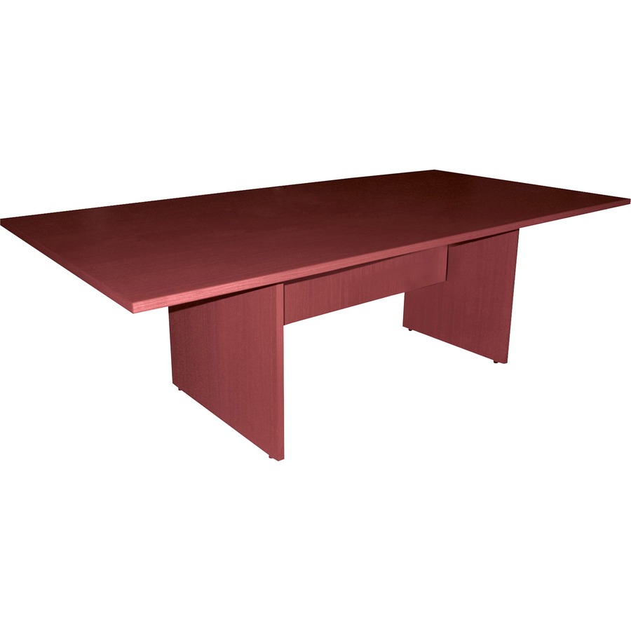 Lorell Essentials Conference Table Base (Box 2 of 2) - 2 Legs - 28.50" Height x 49.63" Width x 23.63" Depth - Office, Conferencing - Assembly Required - Laminated, Mahogany - 1 Each