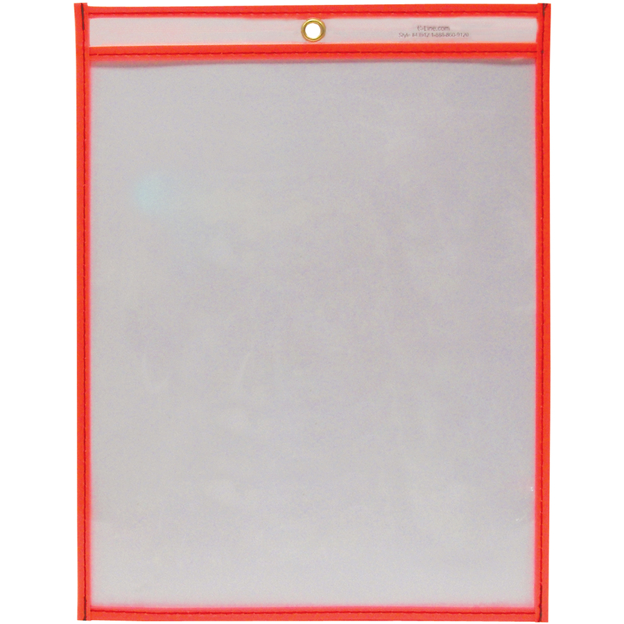 C-Line Letter Storage Folder - 8 1/2" x 11" - Red - 30 / Box