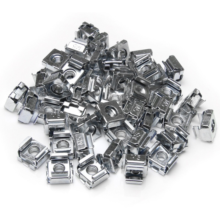 StarTech.com 50 Pack M5 Cage Nuts for Server Rack Cabinets