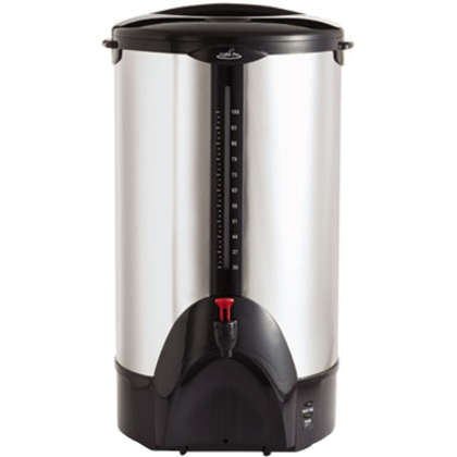Coffee Pro 100-cup Commercial Urn/Coffeemaker - 100 Cup(s) - Multi-serve - Stainless Steel - Plastic Body