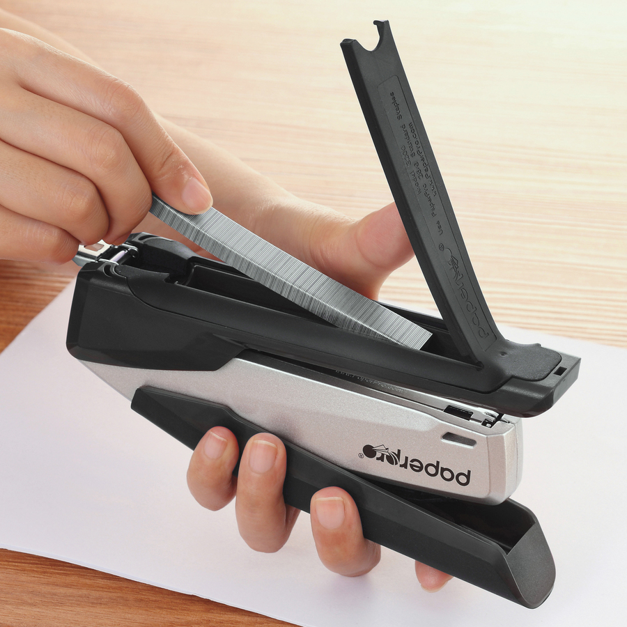 PaperPro Prodigy 1115 Stapler - 25 Sheets Capacity - Black, Silver - Desktop Staplers - BOS1115