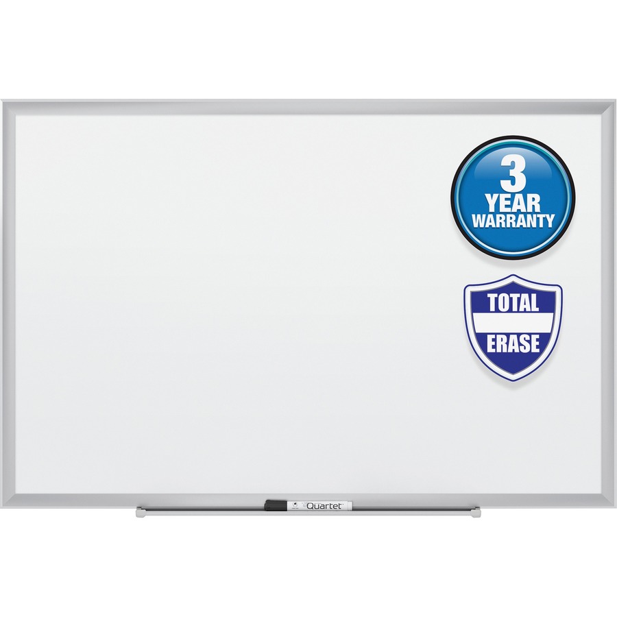 Quartet Marker Board - 36" (3 ft) Width x 24" (2 ft) Height - White Surface - Anodized Aluminum Frame - 1 Each - Dry-Erase Boards - QRT53300