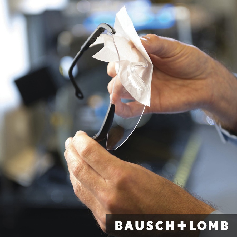 Bausch + Lomb Sight Savers Lens Cleaning Station - For Lens - Anti-fog, Anti-static, Lint-free, Absorbent - 1 Each - White, Blue