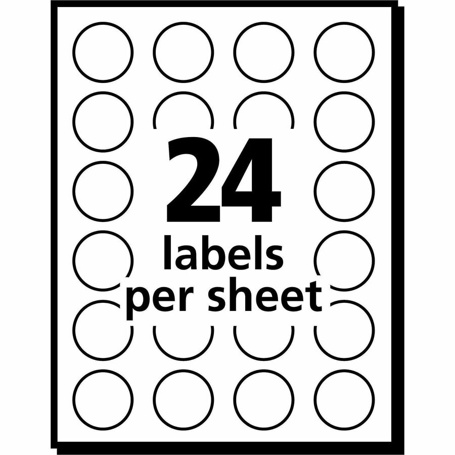 thumbnail image 2 of Printable Round Labels Avery Removable Color-Coding Labels - 3/4" Round Assorted Colors | 1,008 Labels For Office & Home Office Organization 2 of 9