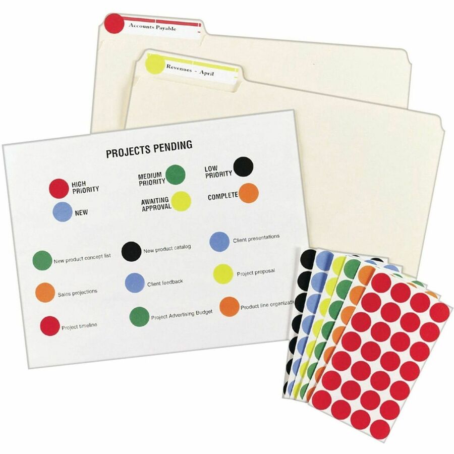 Avery® Removable Color-Coding Labels, 3/4" Diameter, 1,008 Labels (5461) - - Width3/4" Diameter - Removable Adhesive - Round - Laser, Inkjet - Light Blue - Paper - 24 / Sheet - 42 Total Sheets - 1008 Total Label(s) - 1008 / Pack - Removable, Residue-f