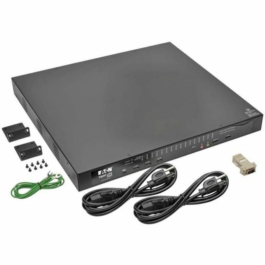 Tripp Lite by Eaton NetDirector 32-Port Cat5 KVM over IP Switch - Virtual Media 2 Remote + 1 Local User 1U Rack-Mount TAA