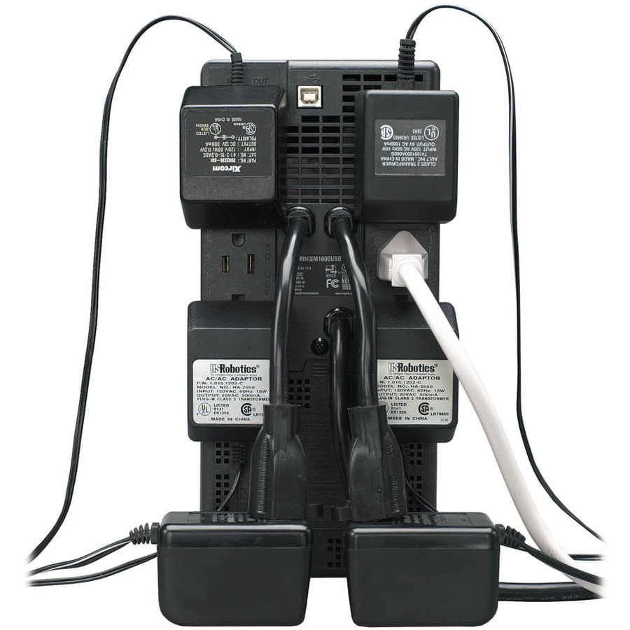 Tripp Lite by Eaton UPS 1000VA 500W Battery Back Up Tower AVR 120V USB RJ45 8 outlet