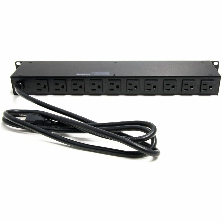 StarTech Rackmount PDU with 16 Outlets and Surge Protection - 19in Power Distribution Unit - 1U