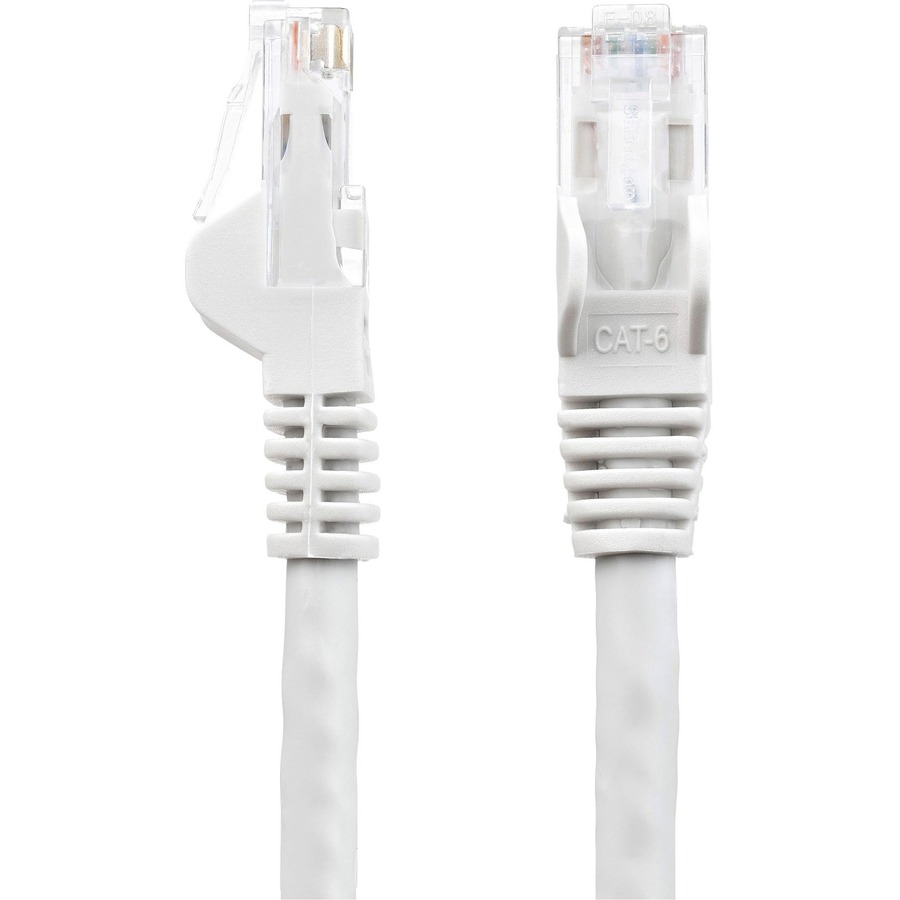 StarTech.com 50ft CAT6 Ethernet Cable - White Snagless Gigabit - 100W PoE UTP 650MHz Category 6 Patch Cord UL Certified Wiring/TIA