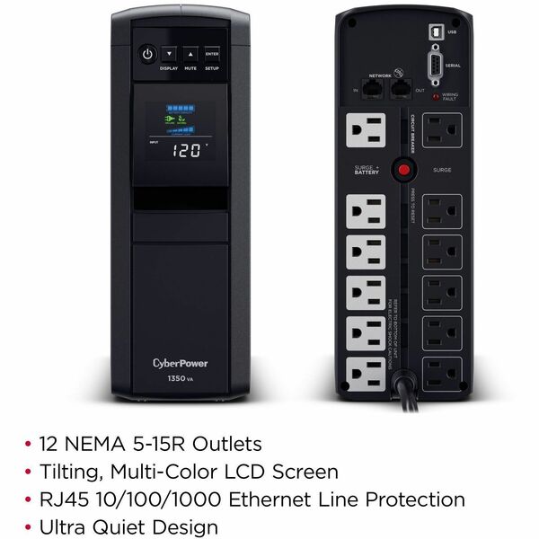 CyberPower (CP1350PFCLCD) General Purpose UPS