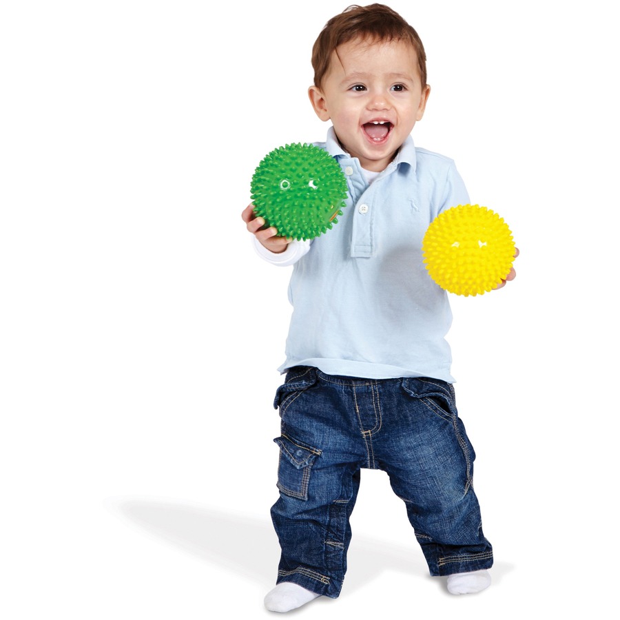 Edushape Sensory Opaque Balls - Skill Learning: Gross Motor, Tactile Discrimination, Crawling, Grasping, Coordination, Eye-hand Coordination, Social Development - 6 Month & Up - Creative Learning - ESH705174