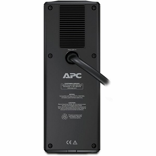 APC BR24BPG External Battery Pack - for select Back-UPS PRO 1500VA UPS (BR24BPG) *compatible to BR1500G