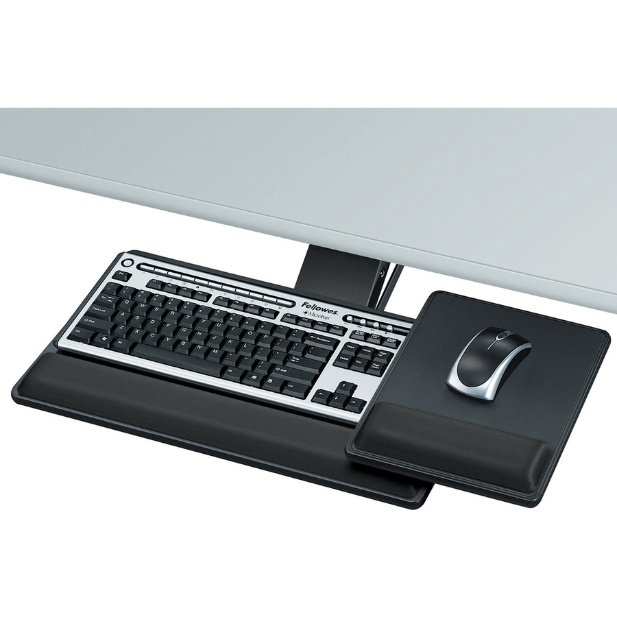 Designer Suites&trade; Premium Keyboard Tray - 3" Height x 27.5" Width x 19" Depth - Black - 1