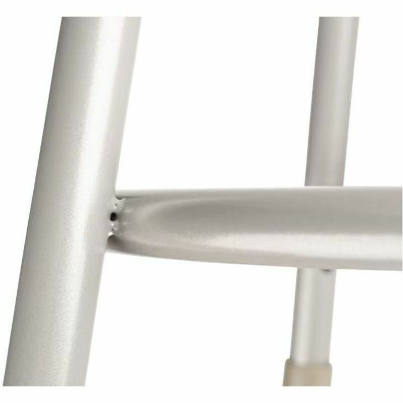 National Public Seating 6400 Series Heavy-Duty Padded Stools - Gray Seat Color - Vinyl, Medium Density Fiber (MDF), Plush Seat Material - Gray Frame Color - Steel Frame Material - Four-legged Base - Steel - 1 Each