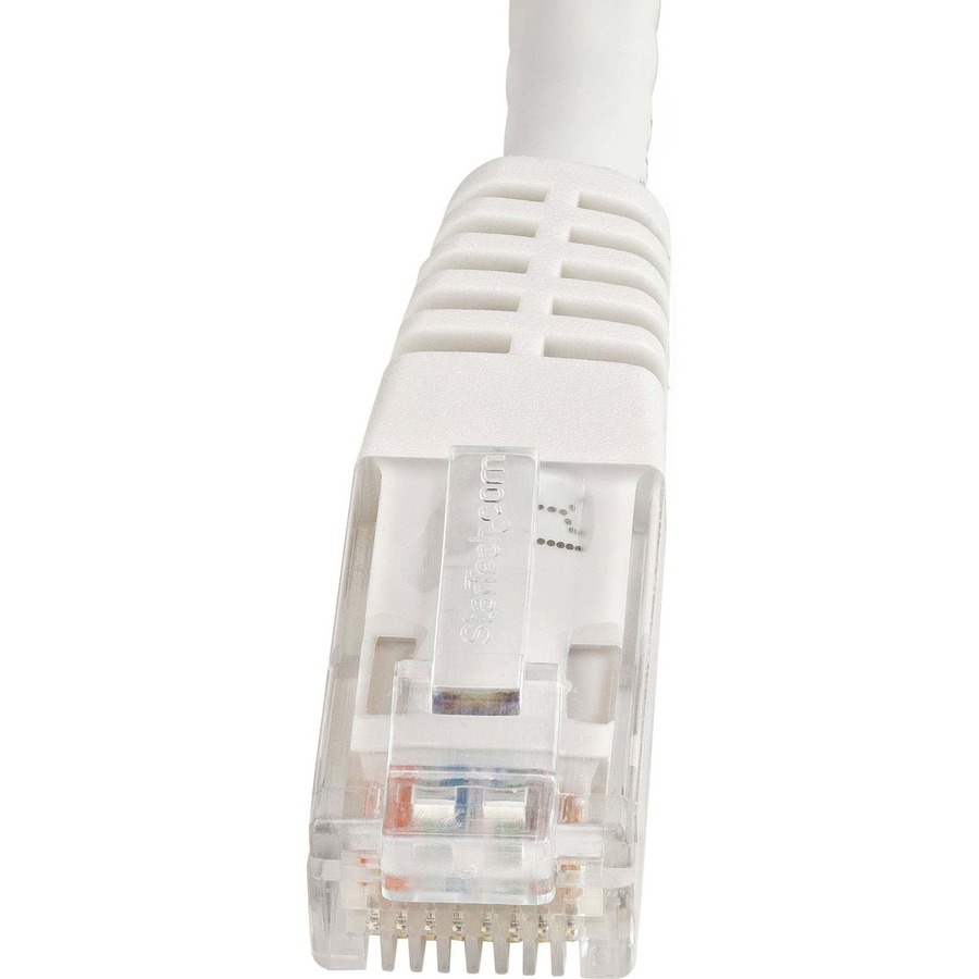 StarTech.com 10ft CAT6 Ethernet Cable - White Molded Gigabit - 100W PoE UTP 650MHz - Category 6 Patch Cord UL Certified Wiring/TIA